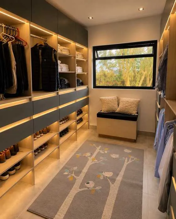 Walking closet con iluminación LED en Rionegro